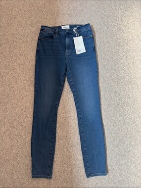 Frame Denim LE HIGH SKINNY Jeans - Deep Blue Wash